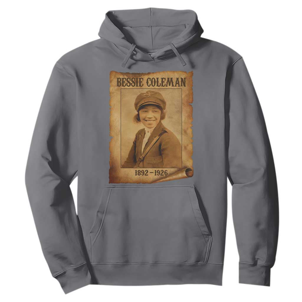 Bessie Coleman First African American Female Pilot Hoodie Black History TS10 Charcoal Print Your Wear