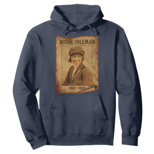 Bessie Coleman First African American Female Pilot Hoodie Black History TS10 Navy Print Your Wear