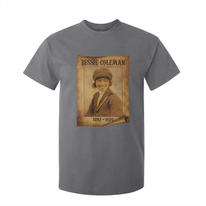 Bessie Coleman First African American Female Pilot T Shirt For Kid Black History TS10 Charcoal Print Your Wear