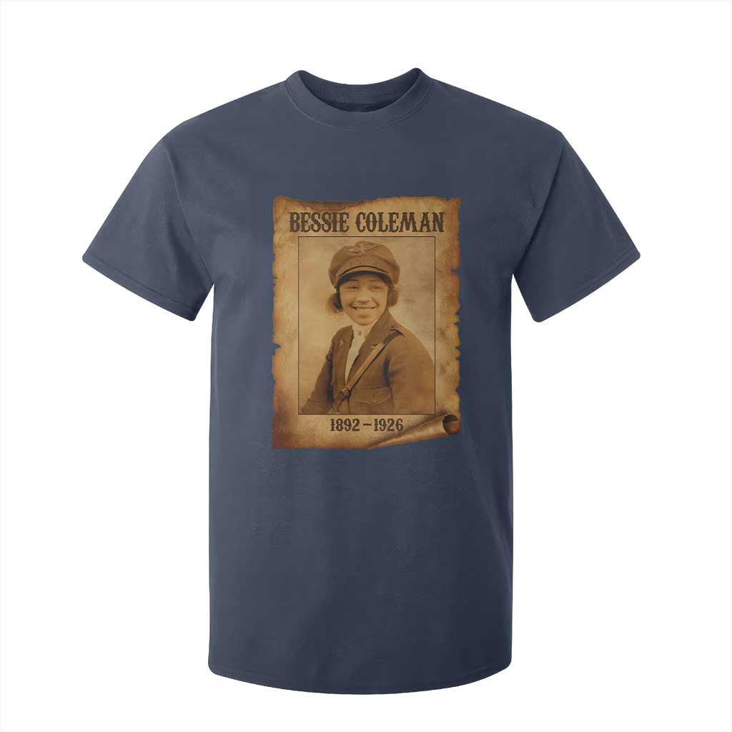 Bessie Coleman First African American Female Pilot T Shirt For Kid Black History TS10 Navy Print Your Wear