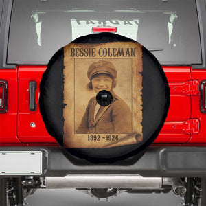 Bessie Coleman First African American Female Pilot Spare Tire Cover Black History TS10 Black Print Your Wear
