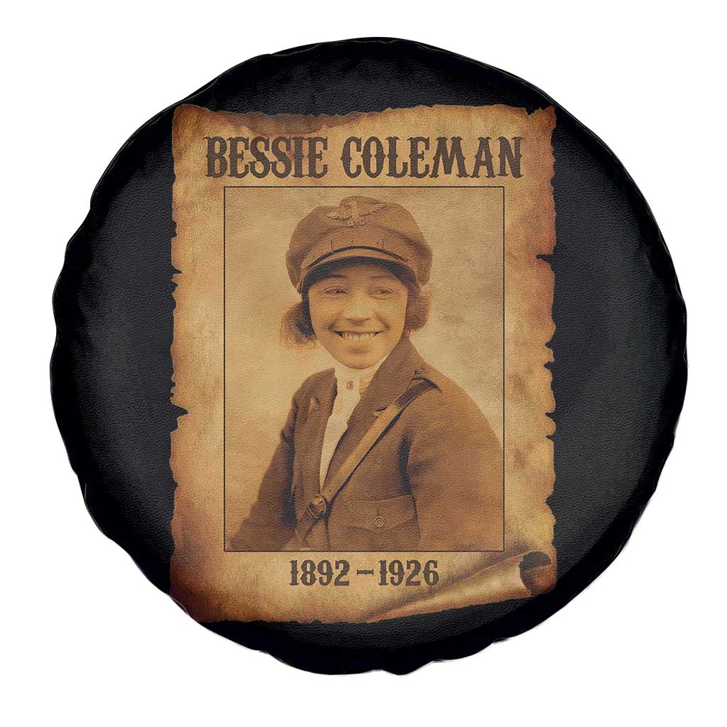 Bessie Coleman First African American Female Pilot Spare Tire Cover Black History TS10 Print Your Wear
