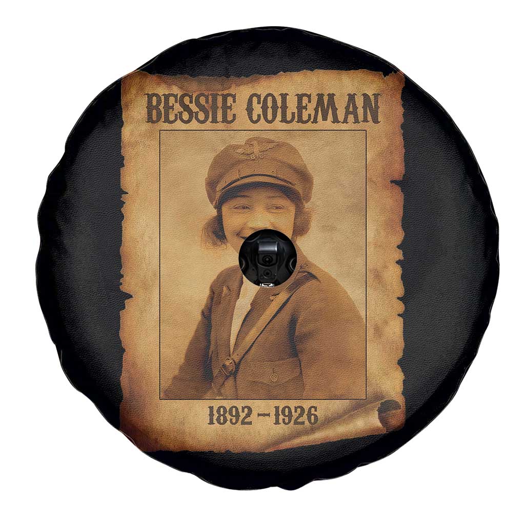 Bessie Coleman First African American Female Pilot Spare Tire Cover Black History TS10 Print Your Wear