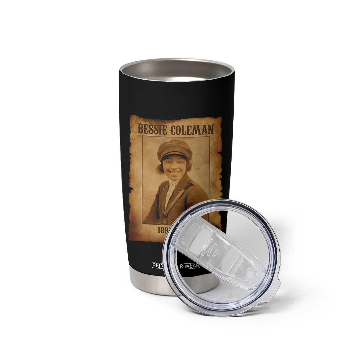 Bessie Coleman First African American Female Pilot Tumbler Cup Black History TS10 Print Your Wear