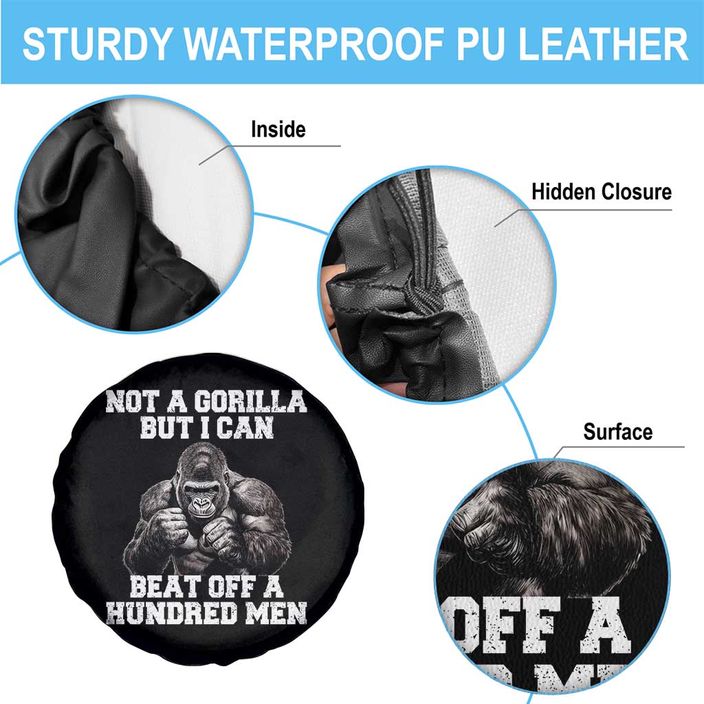 Funny Internet Meme Spare Tire Cover Not A Gorilla But I Can Beat Off 100 Men TS10 Print Your Wear