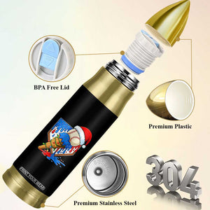 Christmas Baseball Ice Cream Drip Bullet Tumbler Santa Sports Player Xmas Light Boys Baseball Bat TS10 Print Your Wear