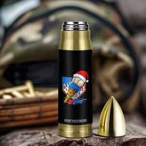 Christmas Baseball Ice Cream Drip Bullet Tumbler Santa Sports Player Xmas Light Boys Baseball Bat TS10 Print Your Wear