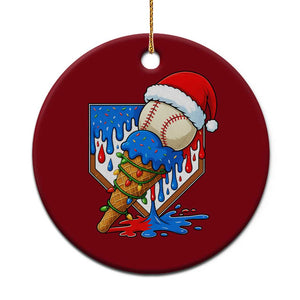 Christmas Baseball Ice Cream Drip Ceramic Ornament Santa Sports Player Xmas Light Boys Baseball Bat TS10 1pc Red Print Your Wear