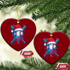 Christmas Baseball Ice Cream Drip Ceramic Ornament Santa Sports Xmas Light Boys Sprinkles Baseball Bat TS10 Print Your Wear