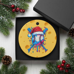 Christmas Baseball Ice Cream Drip Ceramic Ornament Santa Sports Xmas Light Boys Sprinkles Baseball Bat TS10 1pc Yellow Cheese Print Your Wear