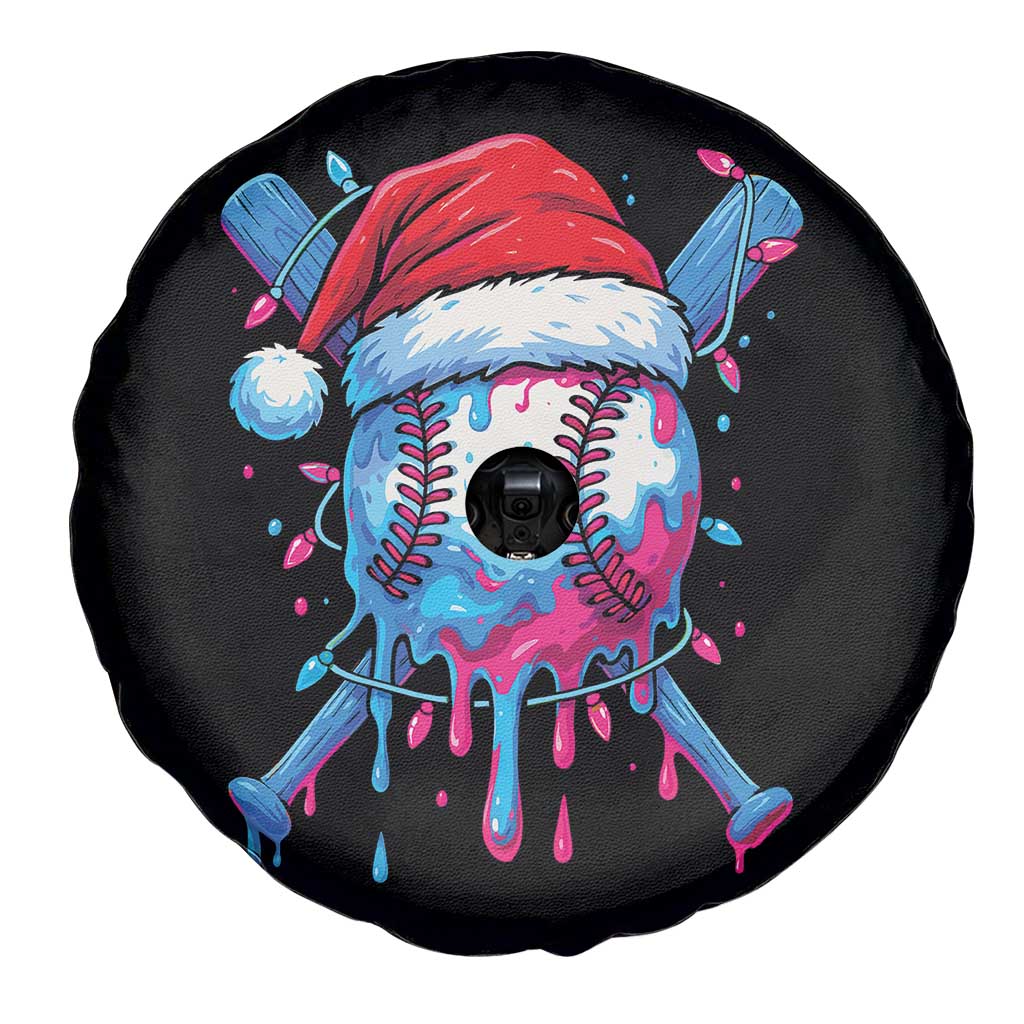 Christmas Baseball Ice Cream Drip Spare Tire Cover Santa Sports Xmas Light Boys Sprinkles Baseball Bat TS10 Print Your Wear