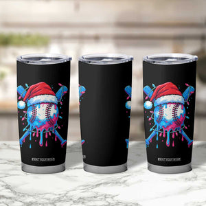 Christmas Baseball Ice Cream Drip Tumbler Cup Santa Sports Xmas Light Boys Sprinkles Baseball Bat TS10 Print Your Wear