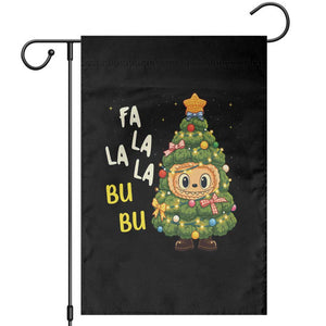 Funny Christmas Garden Flag Fa La La La Bu Bu Xmas Song Kawaii Bubu TS10 Black Print Your Wear