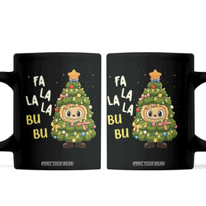 Funny Christmas Coffee Mug Fa La La La Bu Bu Xmas Song Kawaii Bubu TS10 Black Print Your Wear