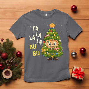 Funny Christmas T Shirt Fa La La La Bu Bu Xmas Song Kawaii Bubu TS10 Charcoal Print Your Wear