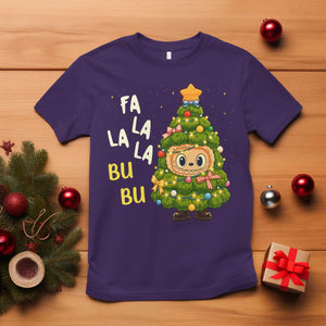 Funny Christmas T Shirt Fa La La La Bu Bu Xmas Song Kawaii Bubu TS10 Purple Print Your Wear