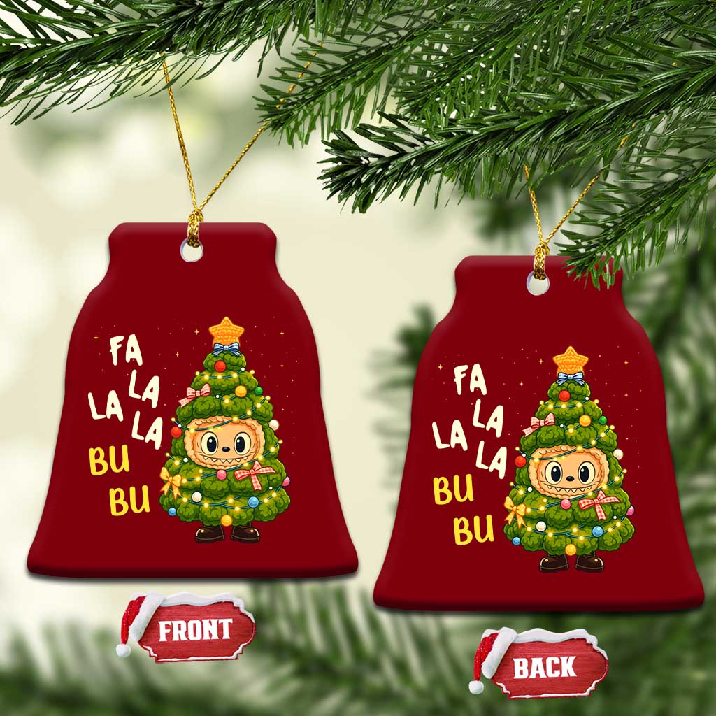 Funny Xmas Ceramic Ornament Fa La La La Bu Bu Xmas Song Kawaii Bubu TS10 Print Your Wear