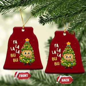Funny Xmas Ceramic Ornament Fa La La La Bu Bu Xmas Song Kawaii Bubu TS10 Print Your Wear