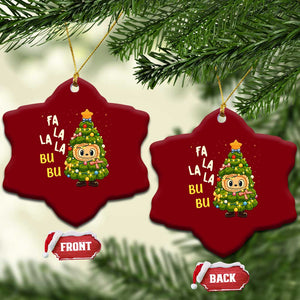 Funny Xmas Ceramic Ornament Fa La La La Bu Bu Xmas Song Kawaii Bubu TS10 Print Your Wear