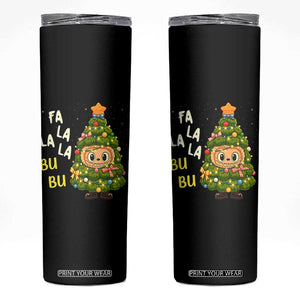 Funny Christmas Skinny Tumbler Fa La La La Bu Bu Xmas Song Kawaii Bubu TS10 Black Print Your Wear