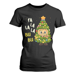 Funny Christmas T Shirt For Women Fa La La La Bu Bu Xmas Song Kawaii Bubu TS10 Black Print Your Wear