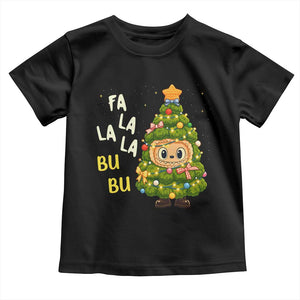 Funny Christmas Toddler T Shirt Fa La La La Bu Bu Xmas Song Kawaii Bubu TS10 Black Print Your Wear