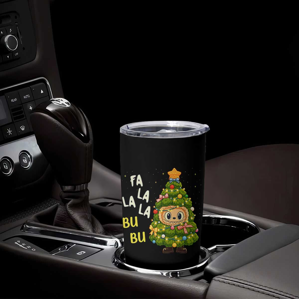 Funny Christmas Tumbler Cup Fa La La La Bu Bu Xmas Song Kawaii Bubu TS10 Print Your Wear
