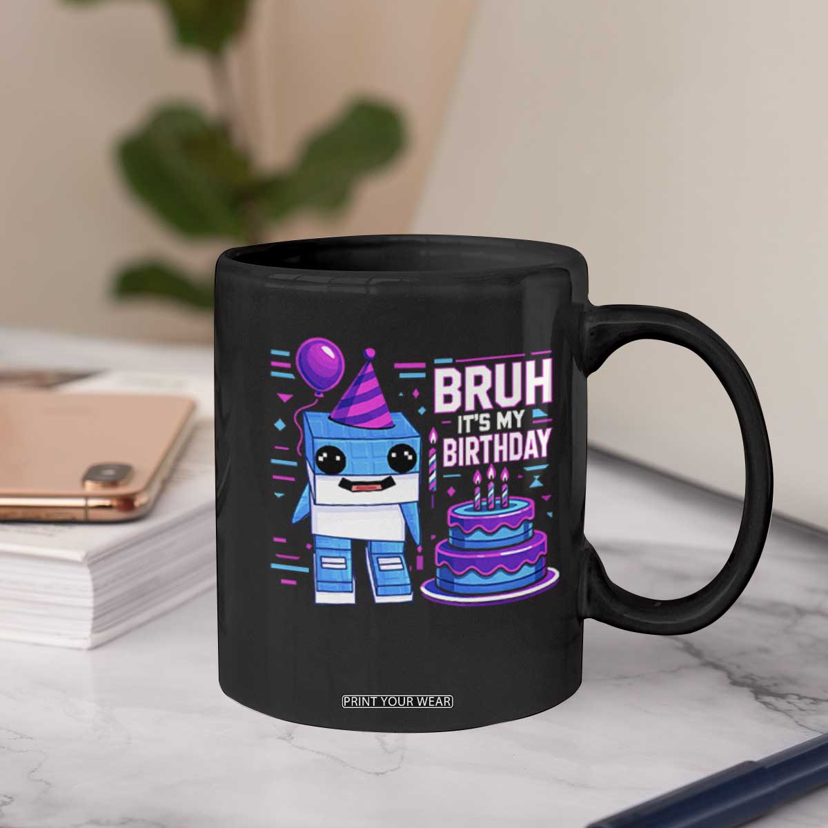 Bruh Its My Birthday Coffee Mug Italian Brainrot Meme Family Party Bday Los Tralaleritos TS10 Print Your Wear