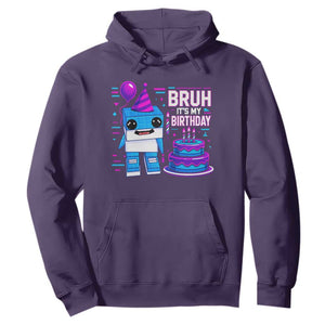 Bruh Its My Birthday Hoodie Italian Brainrot Meme Family Party Bday Los Tralaleritos TS10 Purple Print Your Wear