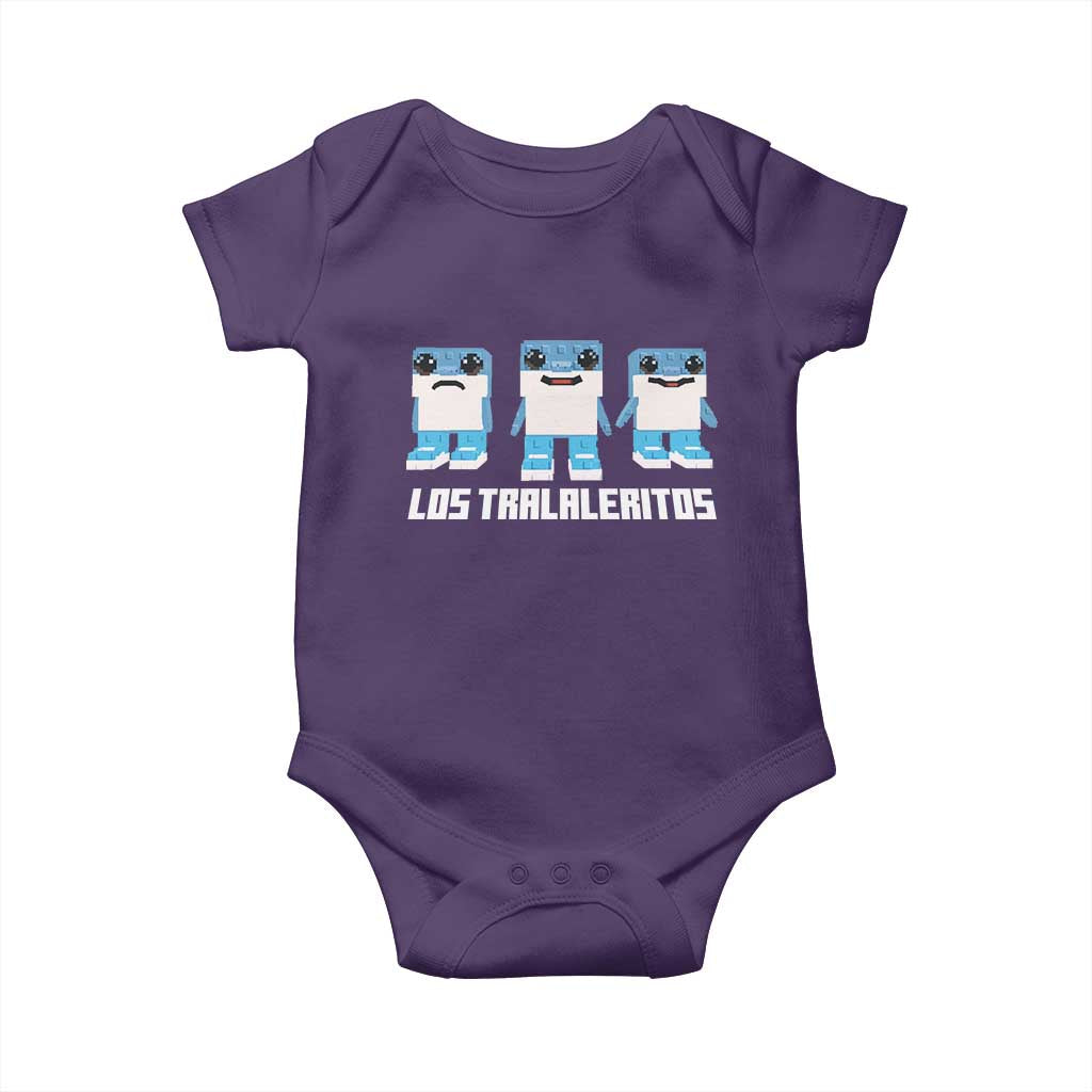 Italian Brainrot Meme Shark Baby Onesie Tralalero Tralala Los Tralaleritos Funny Animals TS10 Purple Print Your Wear