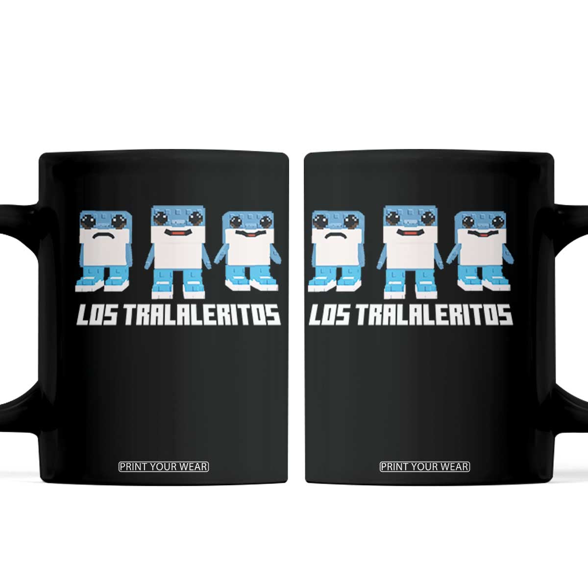Italian Brainrot Meme Shark Coffee Mug Tralalero Tralala Los Tralaleritos Funny Animals TS10 Black Print Your Wear