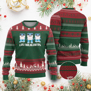 Italian Brainrot Meme Shark Ugly Christmas Sweater Tralalero Tralala Los Tralaleritos Funny Animals TS10 Red Green Print Your Wear