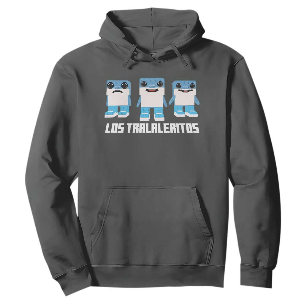 Italian Brainrot Meme Shark Hoodie Tralalero Tralala Los Tralaleritos Funny Animals TS10 Dark Heather Print Your Wear