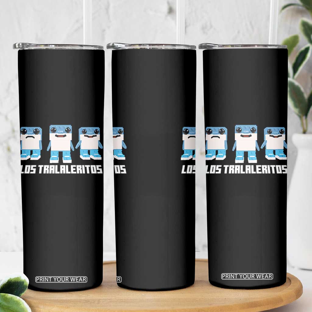 Italian Brainrot Meme Shark Skinny Tumbler Tralalero Tralala Los Tralaleritos Funny Animals TS10 Print Your Wear