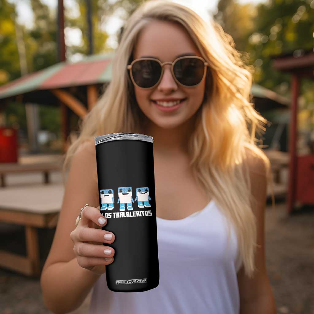 Italian Brainrot Meme Shark Skinny Tumbler Tralalero Tralala Los Tralaleritos Funny Animals TS10 Print Your Wear