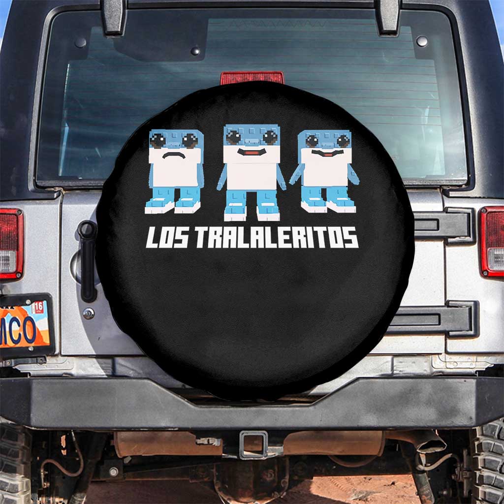 Italian Brainrot Meme Shark Spare Tire Cover Tralalero Tralala Los Tralaleritos Funny Animals TS10 No hole Black Print Your Wear