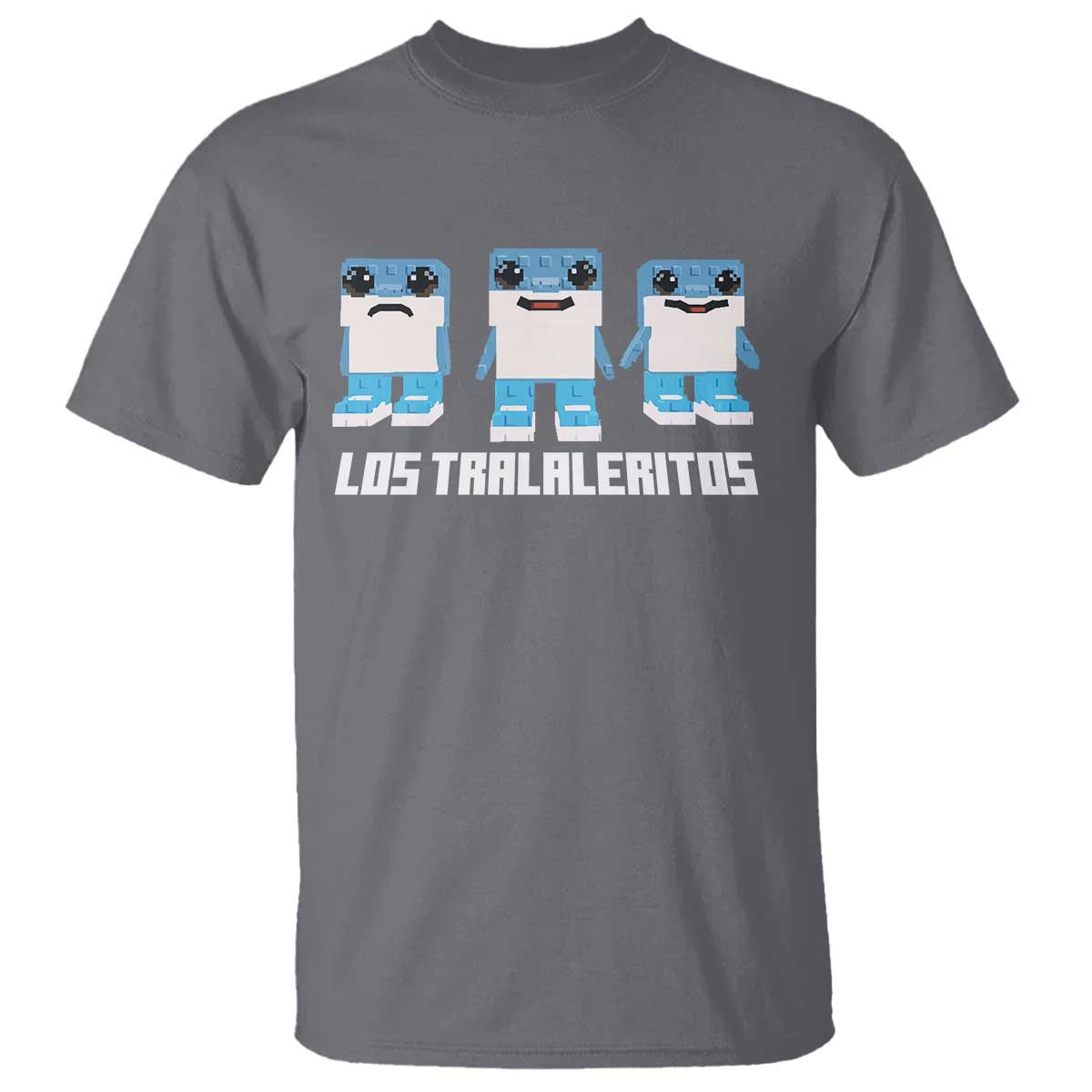 Italian Brainrot Meme Shark T Shirt Tralalero Tralala Los Tralaleritos Funny Animals TS10 Charcoal Print Your Wear