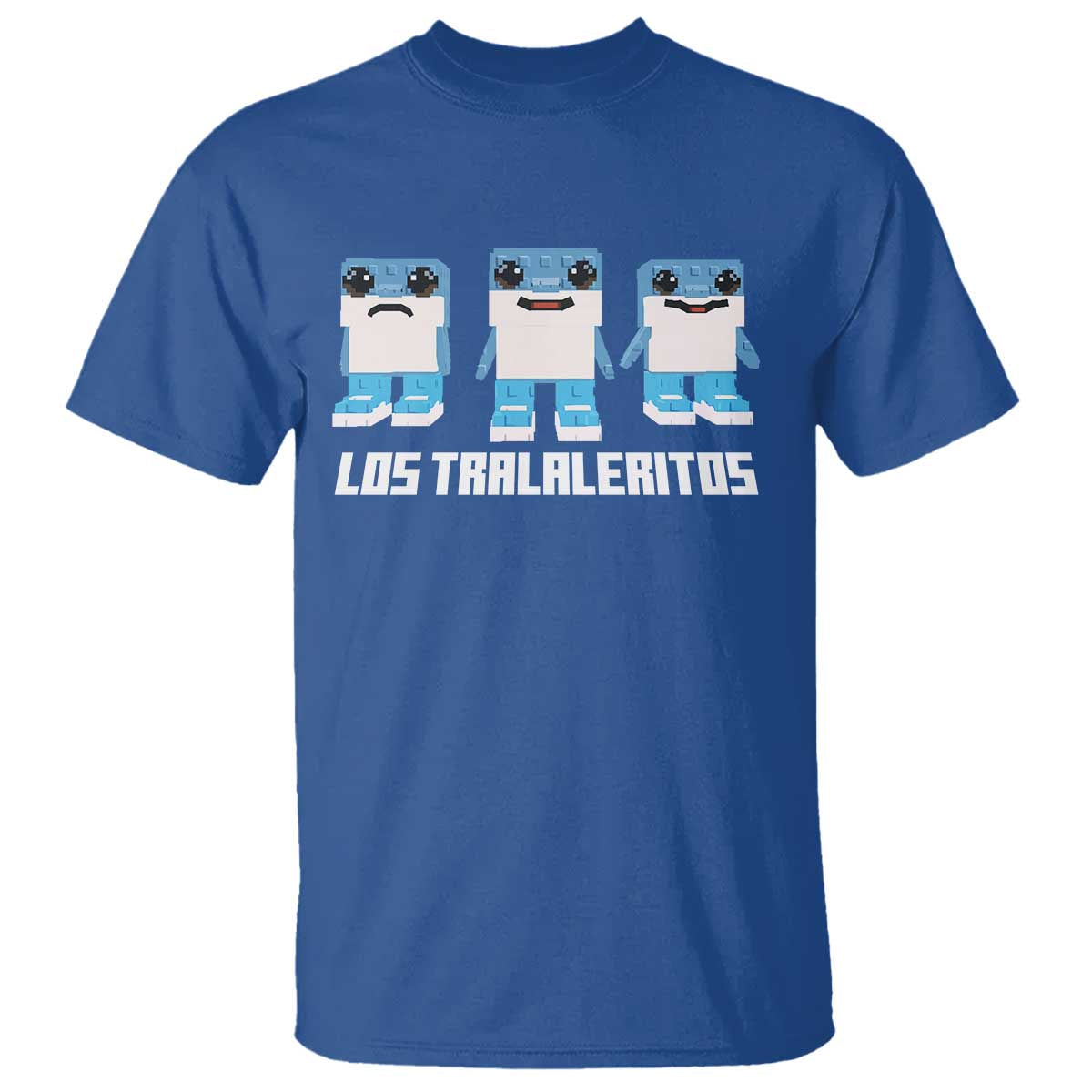 Italian Brainrot Meme Shark T Shirt Tralalero Tralala Los Tralaleritos Funny Animals TS10 Royal Blue Print Your Wear