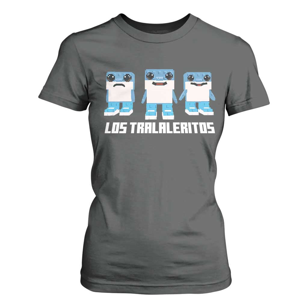 Italian Brainrot Meme Shark T Shirt For Women Tralalero Tralala Los Tralaleritos Funny Animals TS10 Dark Heather Print Your Wear