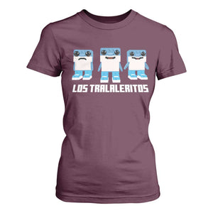Italian Brainrot Meme Shark T Shirt For Women Tralalero Tralala Los Tralaleritos Funny Animals TS10 Maroon Print Your Wear