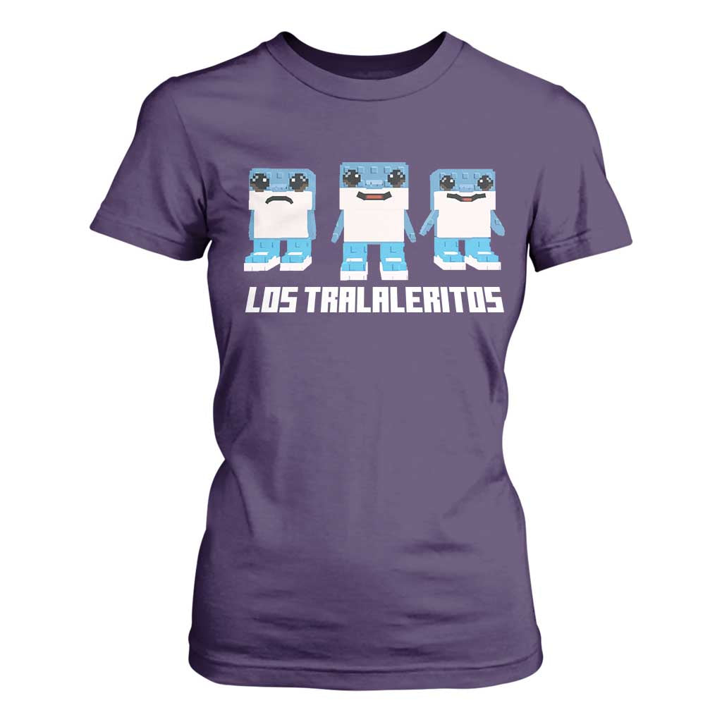 Italian Brainrot Meme Shark T Shirt For Women Tralalero Tralala Los Tralaleritos Funny Animals TS10 Purple Print Your Wear