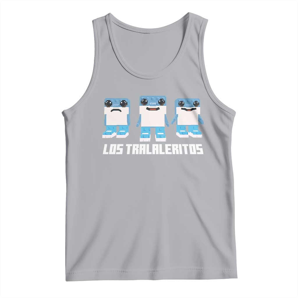 Italian Brainrot Meme Shark Tank Top Tralalero Tralala Los Tralaleritos Funny Animals TS10 Athletic Heather Print Your Wear