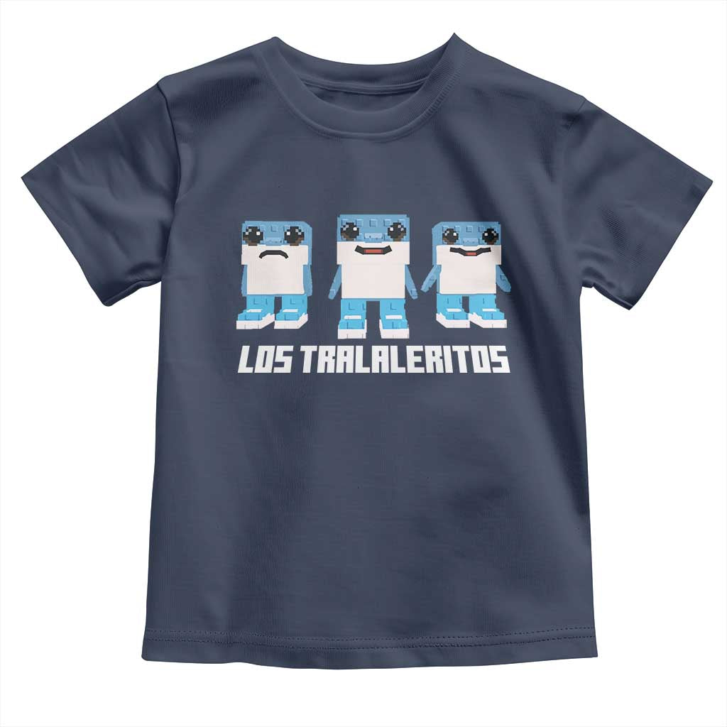 Italian Brainrot Meme Shark Toddler T Shirt Tralalero Tralala Los Tralaleritos Funny Animals TS10 Navy Print Your Wear