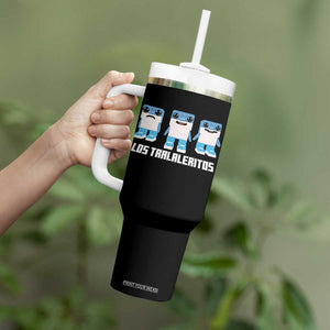 Italian Brainrot Meme Shark Tumbler With Handle Tralalero Tralala Los Tralaleritos Funny Animals TS10 Print Your Wear