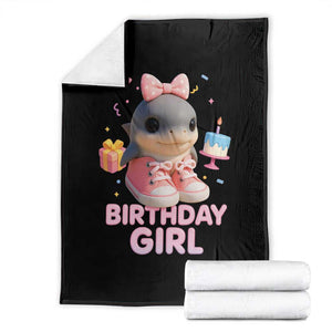 Birthday Girl Throw Blanket Italian Brainrot Meme Party Funny Las Tralaleritas TS10 Black Print Your Wear
