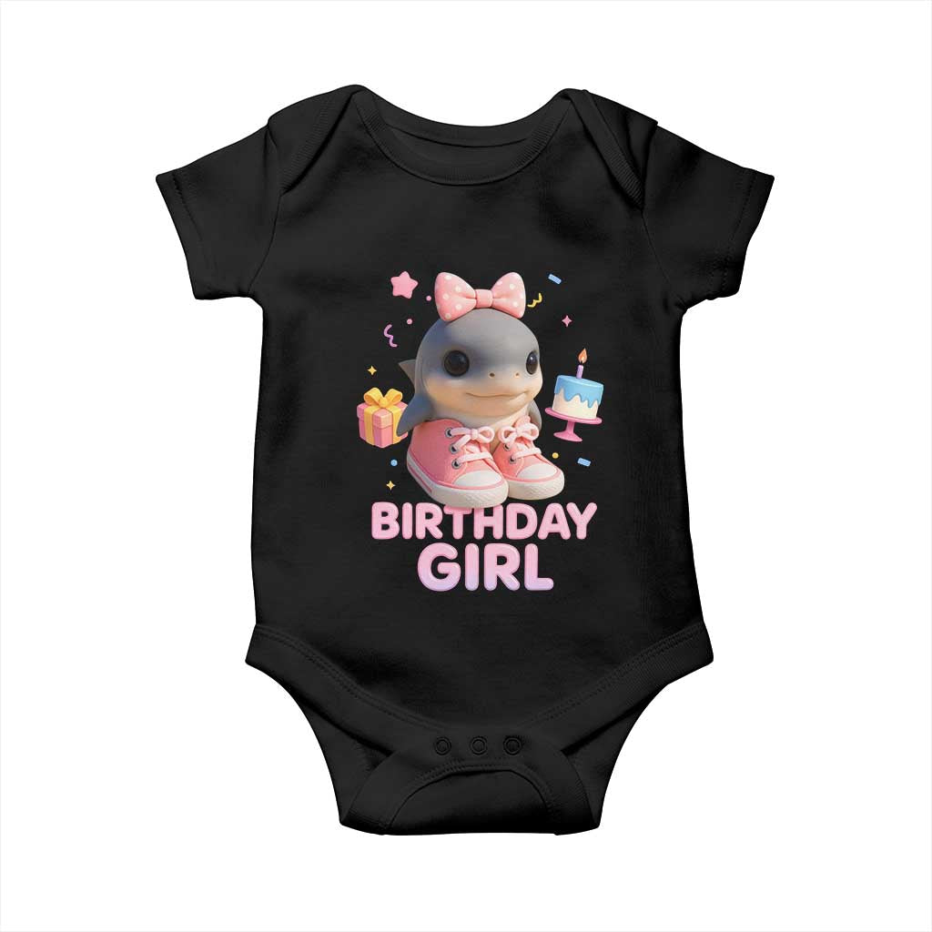 Birthday Girl Baby Onesie Italian Brainrot Meme Party Funny Las Tralaleritas TS10 Black Print Your Wear