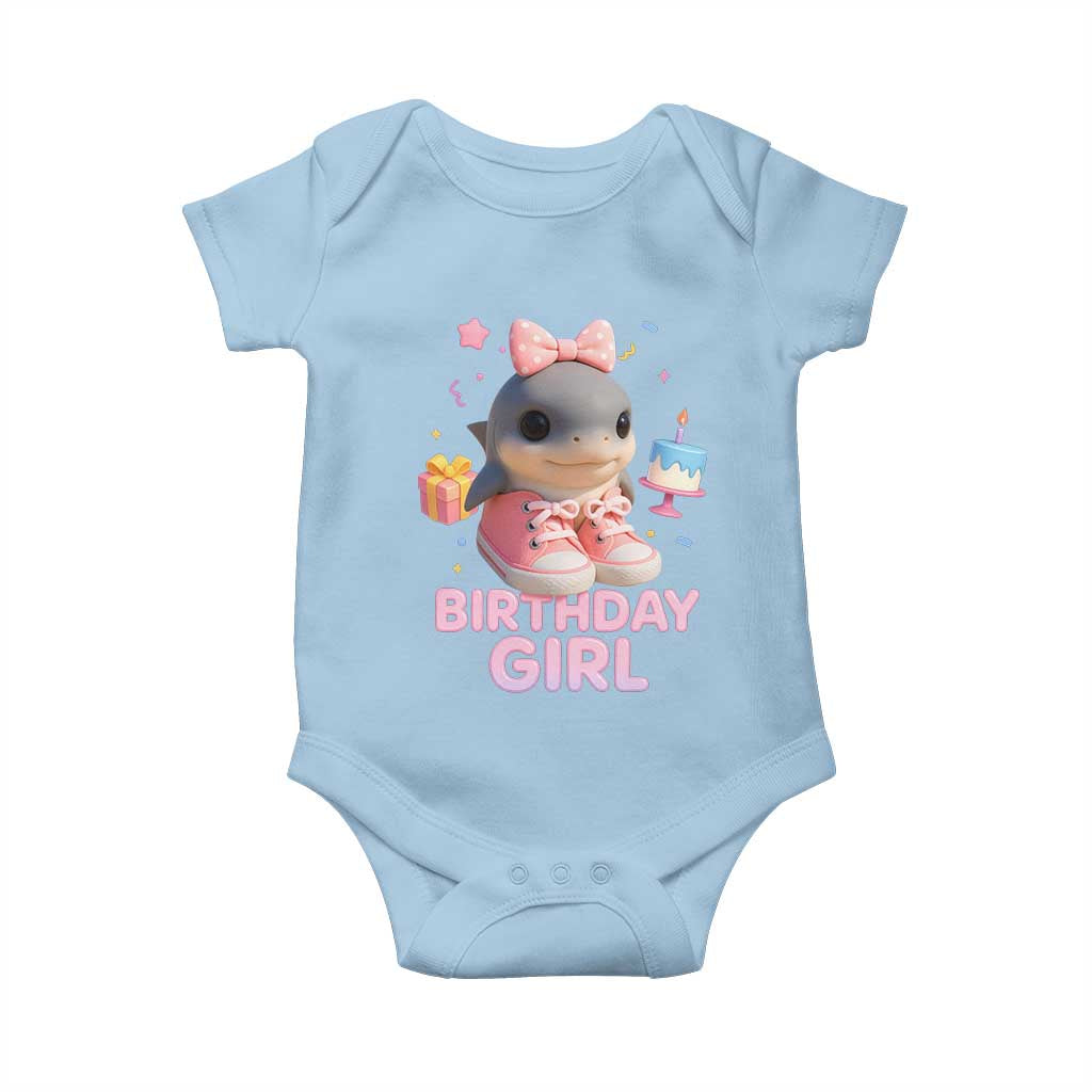 Birthday Girl Baby Onesie Italian Brainrot Meme Party Funny Las Tralaleritas TS10 Light Blue Print Your Wear