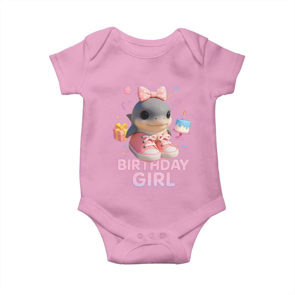 Birthday Girl Baby Onesie Italian Brainrot Meme Party Funny Las Tralaleritas TS10 Light Pink Print Your Wear