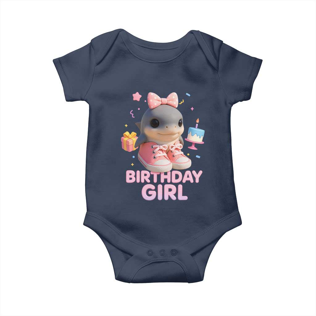 Birthday Girl Baby Onesie Italian Brainrot Meme Party Funny Las Tralaleritas TS10 Navy Print Your Wear