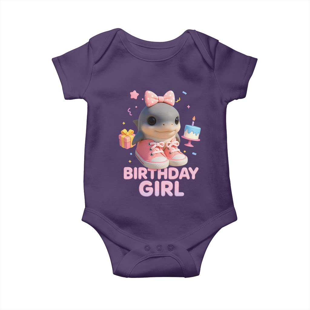 Birthday Girl Baby Onesie Italian Brainrot Meme Party Funny Las Tralaleritas TS10 Purple Print Your Wear